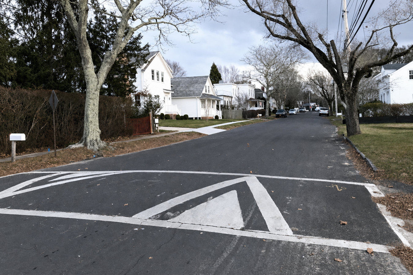 Speed bump installation in San Mateo, CA